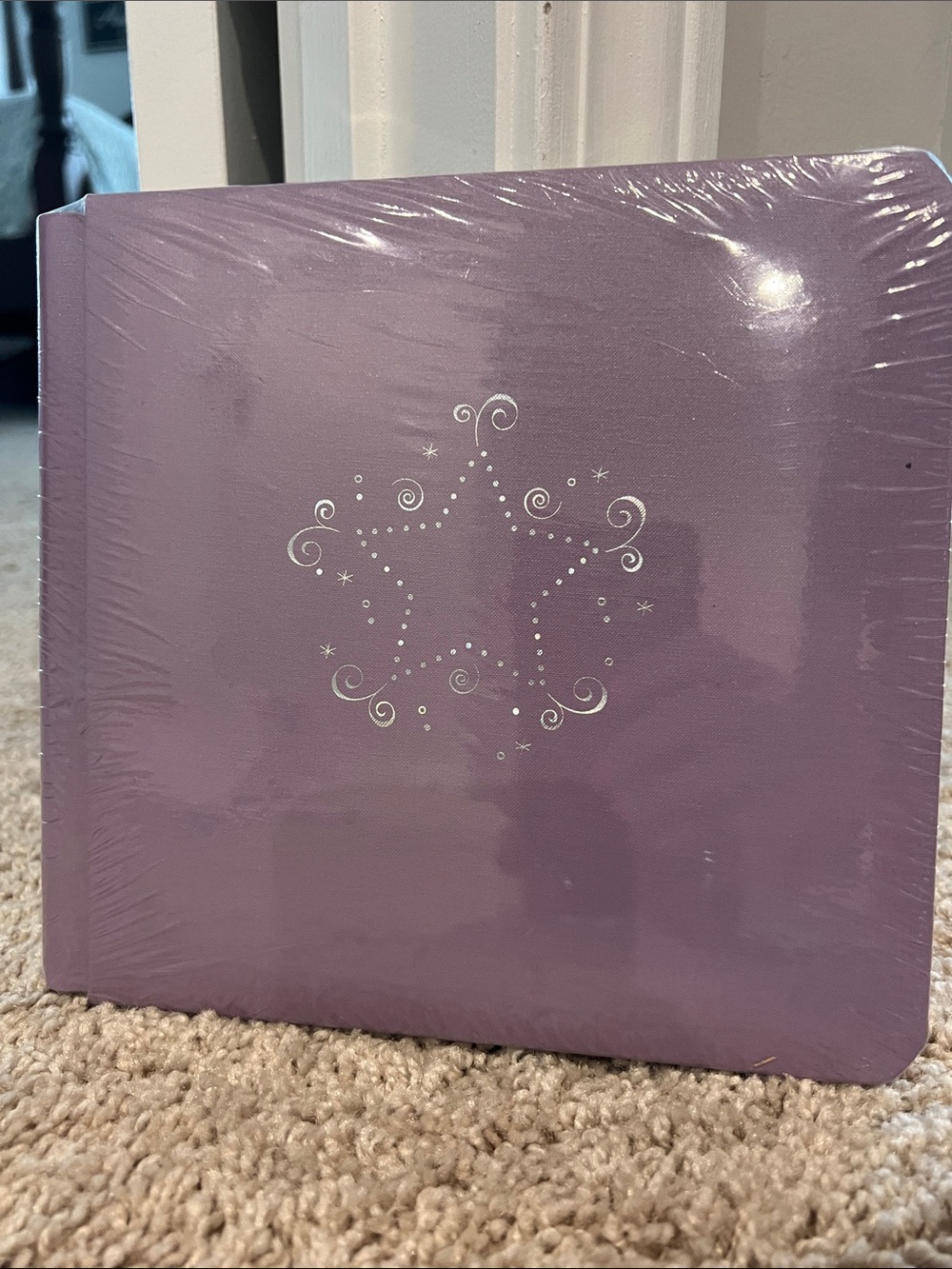 Purple Star-Embellished mini 8x8 Photo Album